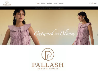Pallash by Ruchi Fashion E-commerce Website Development
